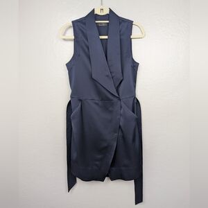 AYR Perch Wrap Satin Dress 4